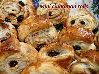 Mini cinnamon rolls