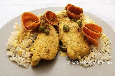 Kurczak z pastą korma