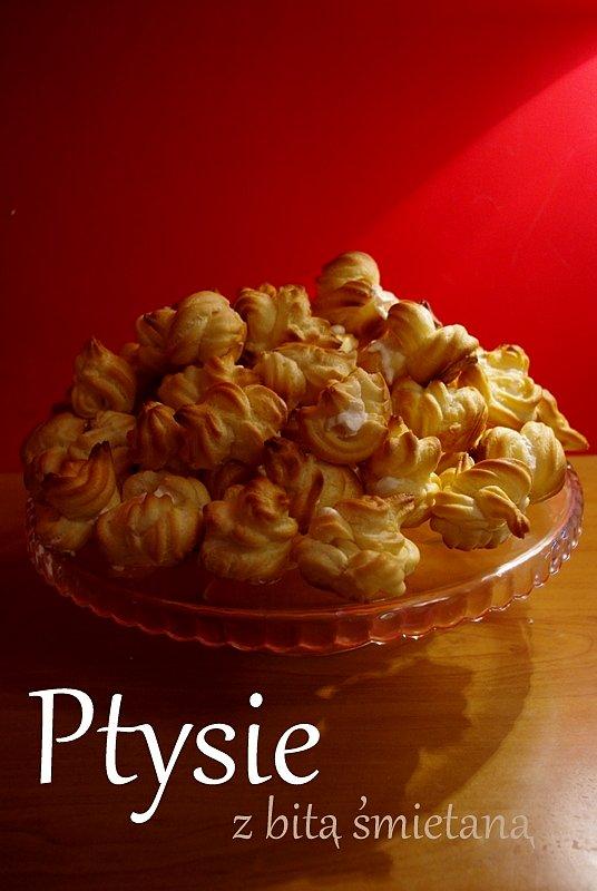 Ptysie z bitą śmietaną