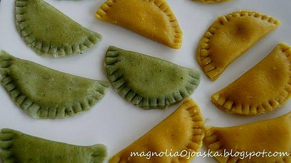 Kolorowe ruskie pierożki