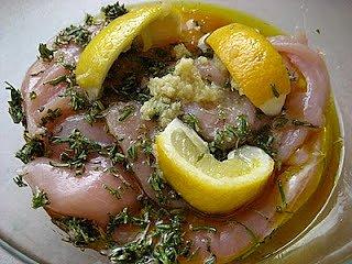 Piersi z kurczaka w marynacie ze świeżego curry, imbiru i cytryny