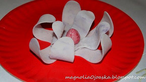 Magnolia z masy cukrowej - dekoracja cukiernicza