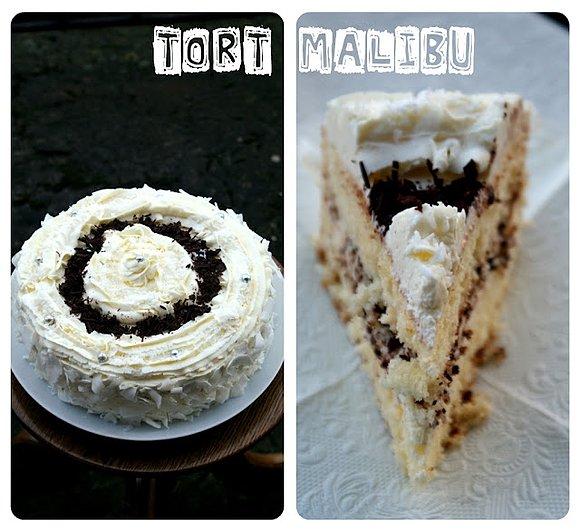 Biały Tort Malibu