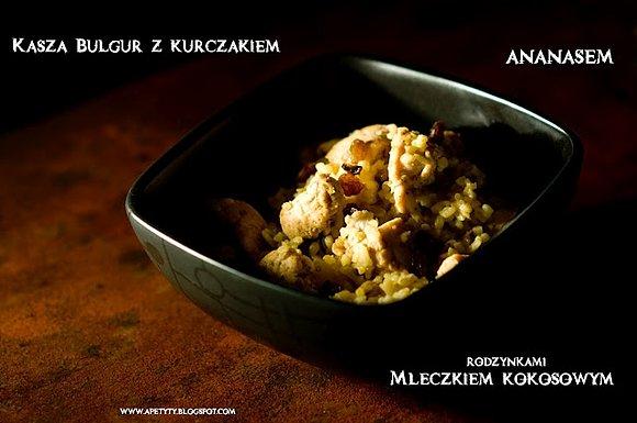 Kasza bulgur z kurczakiem w mleczku kokosowym