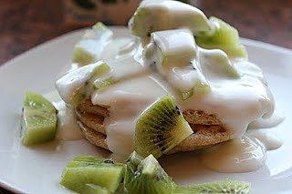Placuszki z kiwi i jogurtem