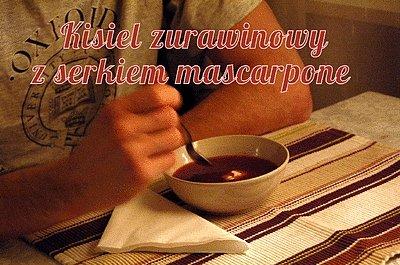 Kisiel żurawinowy z mascarpone - tradycyjny litewski deser na Wigilię