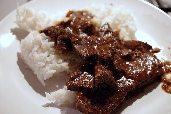Rendang z serca wołowego