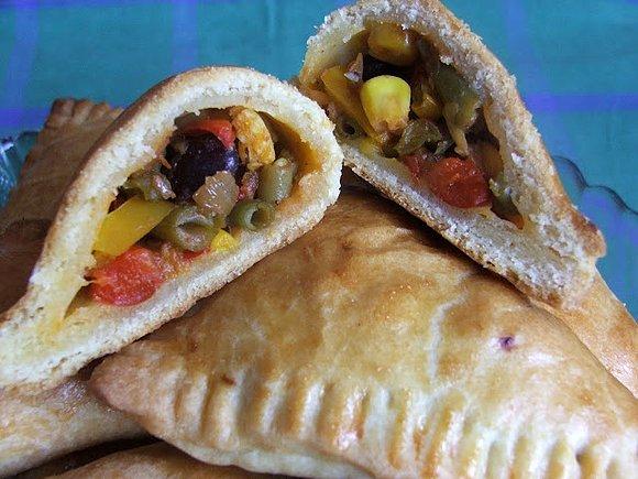 Pierożki wypchane warzywami