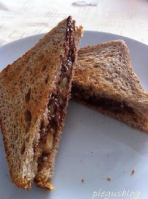 Tosty z Nutellą i bananowym puree