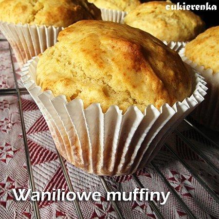 Waniliowe muffiny bez dodatków