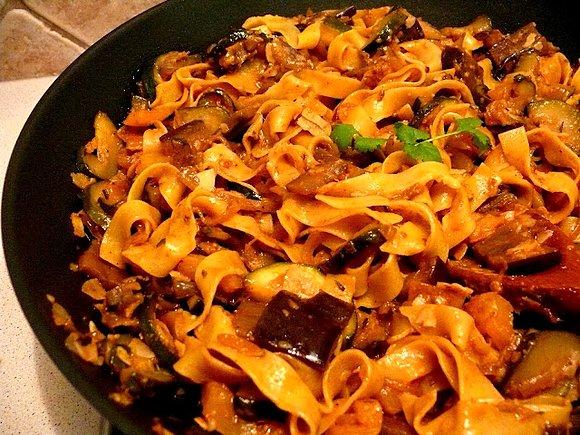 Tagliatelle z ratatouille