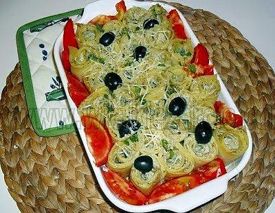 Makaronowe ślimaki z tuńczykiem pesto i ricottą