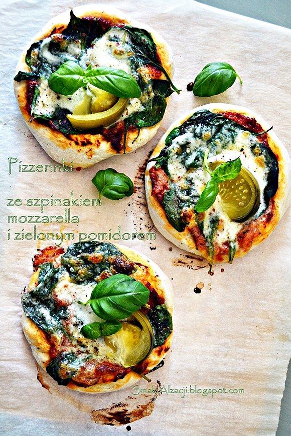 Zielono mi: pizza ze szpinakiem i zielonym pomidorem