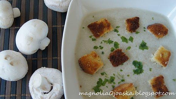 Zupa krem z pieczarek