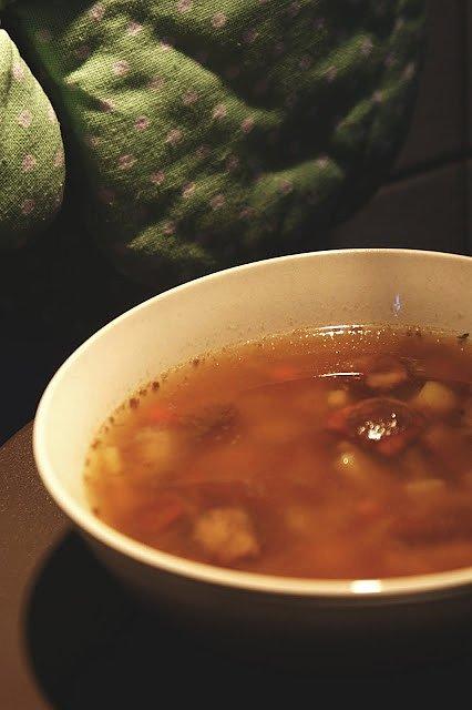 Grzybowa zupa z świeżych i mrożonych grzybów