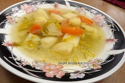 Zupa ogórkowo-porowa
