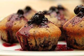 Jagodowe muffiny z syropem klonowym