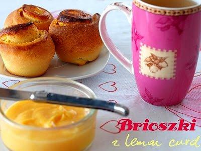 Mini brioszki z lemon curd