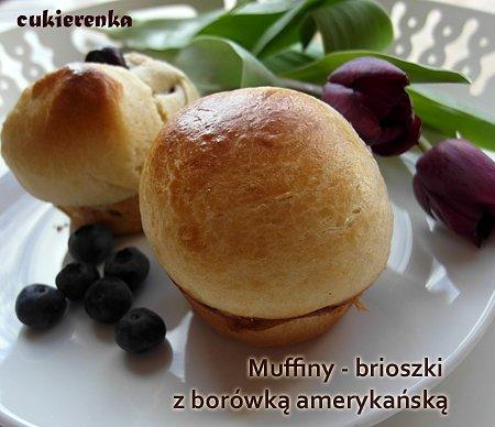 Muffiny brioszki z borówką amerykańską