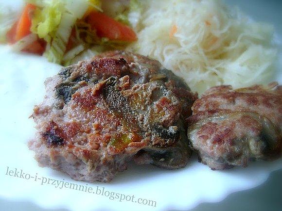 Kotleciki mielone z indyka z pieczarkami