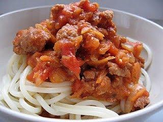 Spaghetti z marchewką i soczewicą