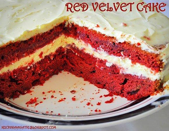Red velvet cake na urodziny dominika