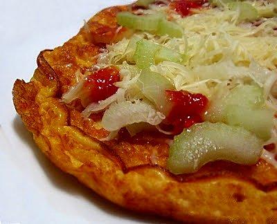 Puszysty omlet z Gołdą i selerem