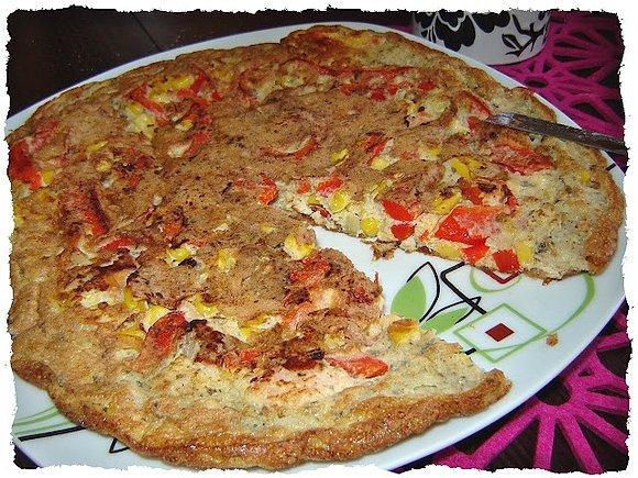 Omlet jajeczny z łososiem