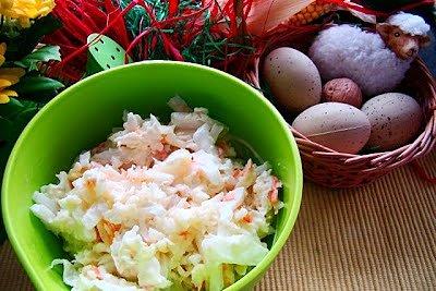 Kapusta pekińska z chrzanem na Wielkanoc