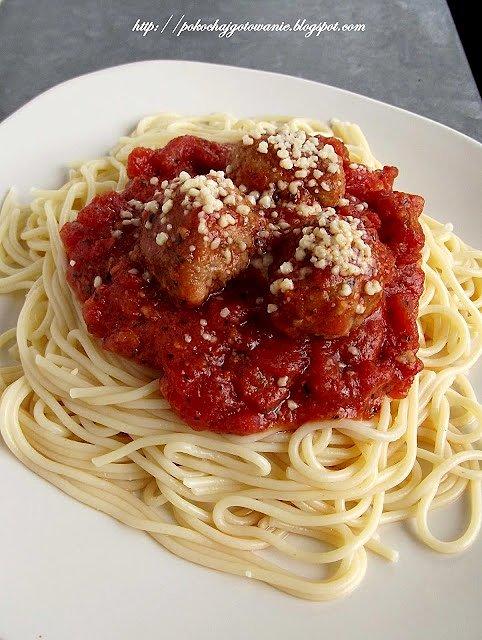 Spaghetti z pulpecikami