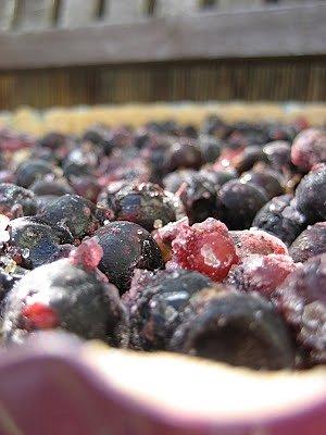 Tarta razowa z czarnymi perłami