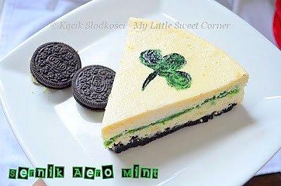 Sernik waniliowy z Aero Mint