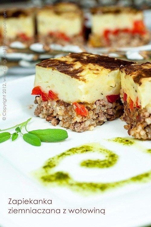 Zapiekanka ziemniaczana z wołowiną