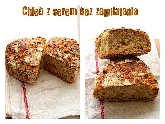 Chleb z serem bez zagniatania w garnku