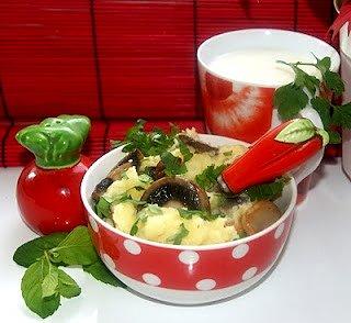 Puree ziemniaczane z pieczarkami