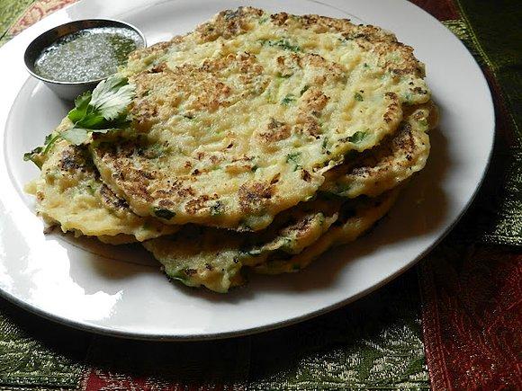 Rava sooji dosa - cienki naleśnik z kaszy manny