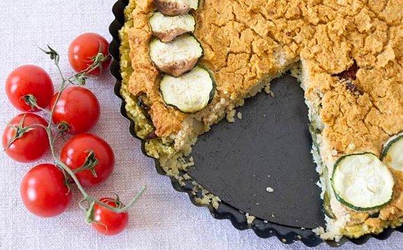 Włoska tarta na jaglanym spodzie