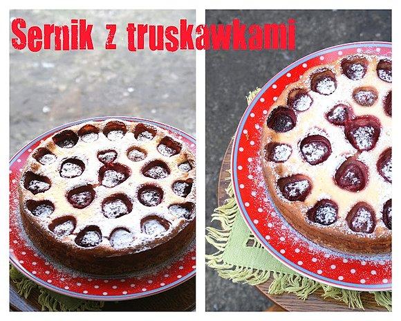 Sernik z truskawkami