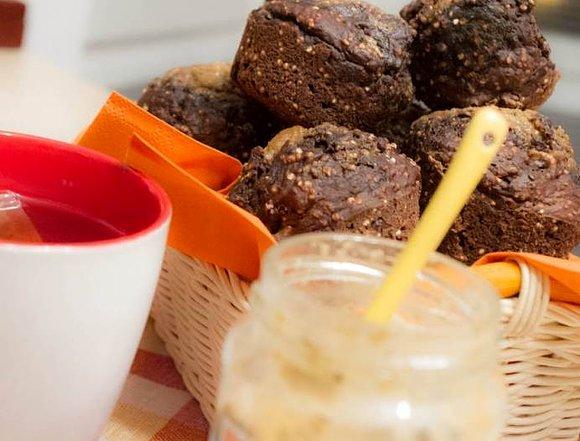 Muffinki kakaowo-karobowe z quinoa