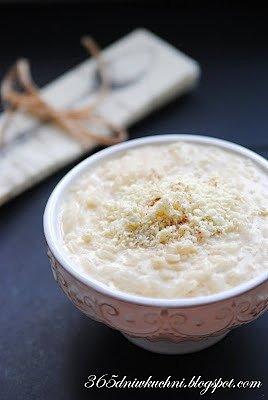 Pudding ryżowy z białą czekoladą