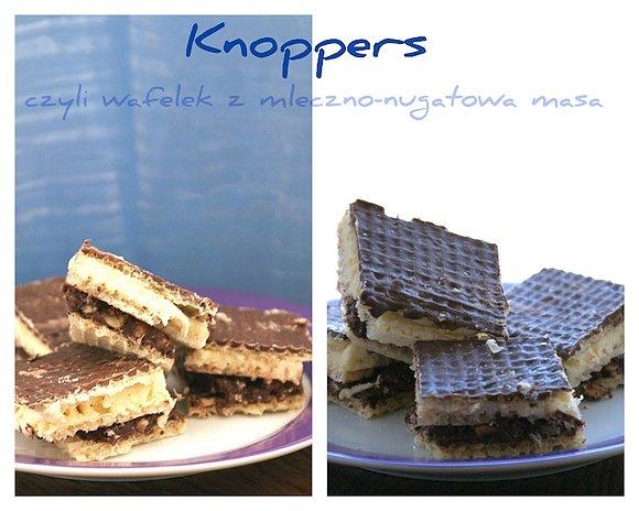 Knoppers - wafelek z masą mleczno-nugatową