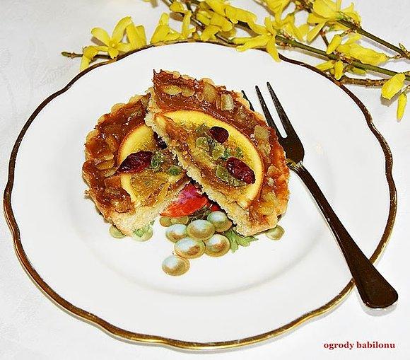 Pomarańczowe tarteletki z kajmakiem