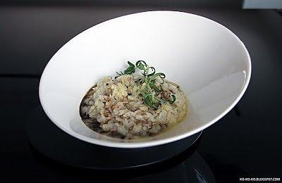 Risotto z pecorino, oliwą i octem balsamicznym
