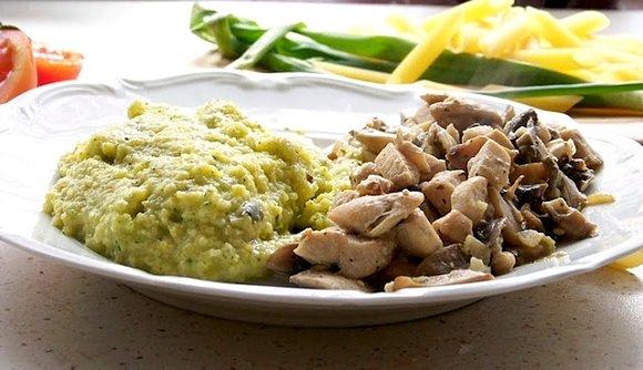 Mamałyga z pesto