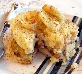 Ryż zapiekany z bananami