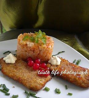 Mini kotleciki schabowe z ryżem w majonezie