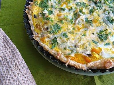 Quiche z pieczarkami na kolację