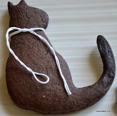 Czarne koty cookies - kruche czekoladowe ciasteczka