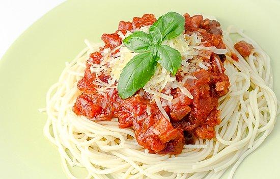 Spaghetti amatriciana