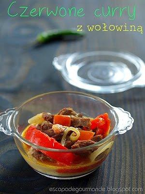 Czerwone curry z wołowiną